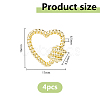 4Pcs Brass Screw Carabiner Lock Charms KK-DC0004-91-2