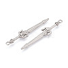 304 Stainless Steel Pendants X-STAS-N114-61P-2