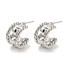 Brass Stud Earrings EJEW-K264-06P-1