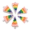 Opaque Resin Pendants RESI-CJ0002-39-3
