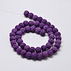 Natural Lava Rock Round Bead Strands X-G-I124-8mm-08-3