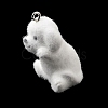 Flocking Opaque Resin Pendants RESI-G128-01S-2