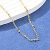 Brass Satellite Chains Necklace for Women NJEW-P265-38G-1