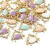 40Pcs 4 Colors Eco-Friendly Zinc Alloy Pendants ENAM-CJ0002-30-6