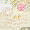 300Pcs 3 Bags Transparent Frosted Acrylic Beads FACR-PA0001-02A-4
