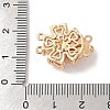 Brass Micro Pave Cubic Zirconia Box Clasps KK-B100-067G-01-3