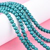 Synthetic Turquoise Beads Strands X-TURQ-G106-6mm-02E-4