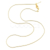 Adjustable Slider Brass Boston Link Chain Necklaces for Men Women NJEW-G160-12G-1
