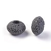 Natural Lava Rock European Beads G-I220-H13-2