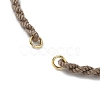 Braided Cotton Cord Bracelet Making MAK-L043-02G-3
