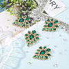 Teardrop Shape Alloy Rhinestone Appliques FIND-FG0002-19B-5