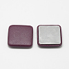 Imitation Leather Cloth Fabric Covered Cabochons WOVE-S084-02C-1