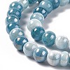 Electroplated Glass Beads Strands X-GLAA-C023-01J-4