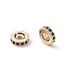 Brass Micro Pave Cubic Zirconia Beads KK-R216-10B-KCG03-2