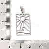 Non-Tarnish 304 Stainless Steel Pendants STAS-U010-14P-3