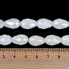 Opaque Solid Color Electroplate Glass Beads Strands EGLA-N013-J10mm-B03-4