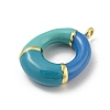 Brass Enamel Pendants KK-E093-03G-O-2