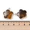 Natural Tiger Eye Pendants G-P566-01G-07-3