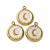 304 Stainless Steel Enamel Pendants STAS-P406-20G-1
