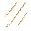 2Pcs 2 Styles Metal Slanting Fine Line Paint Pen AJEW-FH0004-97-1