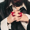 Devil Horn Resin Finger Rings FS-WG03E69-01-2