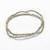 Electroplate Glass Beads Strands EGLA-J144-FP-A04-2