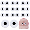 20Pcs Eyes Polyester Embroidery Iron on/Sew on Patches DIY-GA0010-06A-01-1