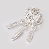 Alloy European Beads PALLOY-O091-01-3