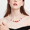 80Pcs 2 Style Cinnabar Beads CARL-SZ0001-01-7