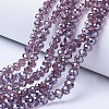 Electroplate Glass Beads Strands EGLA-A034-T8mm-A05-1