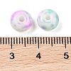 Opaque Spray Painted Glass Beads X1-GLAA-G118-01G-3