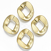 Opaque Spray Painted Acrylic Linking Rings X-OACR-S021-63A-B01-1