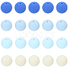 Rubberized Style Imitated Silicone Acrylic Beads MACR-PA0001-06A-02-6