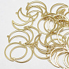 Brass Open Back Bezel Pendants KK-N200-018-2
