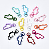 Spray Painted Eco-Friendly Alloy Swivel Snap Hooks Clasps PALLOY-T080-11-NR-2