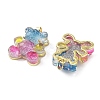 Transparent Resin Glitter Powder Pendants KK-G482-10G-2