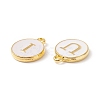 Initial Letter A~Z Alphabet Enamel Charms ENAM-Q437-07-3