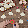 24Pcs Wood Keychain KEYC-OC00009-3