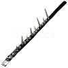 Punk Rock Style Alloy Spiked Cone Rivet Imitation Leather Chocker Necklaces NJEW-WH20011-10P-01-7