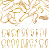 20Pcs 10 Styles Brass Earring Hooks KK-TA0002-46-1
