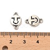 Tibetan Style Alloy Connector Charms FIND-C043-028AS-3