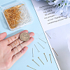 600Pcs 2 Colors Brass Eye Pin KK-SP0001-68A-3