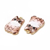 Alloy Enamel Pendants ENAM-M046-12G-C-4