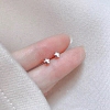2 Pairs Alloy Stud Earrings for Women EJEW-FS0001-27H-1