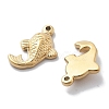 PVD Vacuum Plating 304 Stainless Steel Pendants STAS-R130-34G-2
