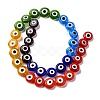 Chakra Theme Handmade Evil Eye Lampwork Beads Strands LAMP-G164-07C-1