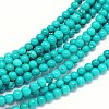 Natural Magnesite Round Bead Strands TURQ-E022-38B-4mm-1