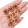 Imitation Amber Transparent Acrylic Beads X-MACR-D071-02H-1