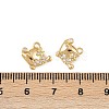 Ocean Theme Brass Micro Pave Cubic Zirconia Charms KK-F902-08H-G-3