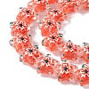 Transparent Glass Beads Strands LAMP-F029-03E-3